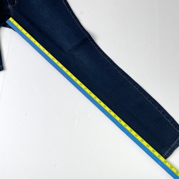 NEW Denim 4 Us Women's Skinny Jeans High Rise Dark Wash size juniors 13 - Picture 4 of 9